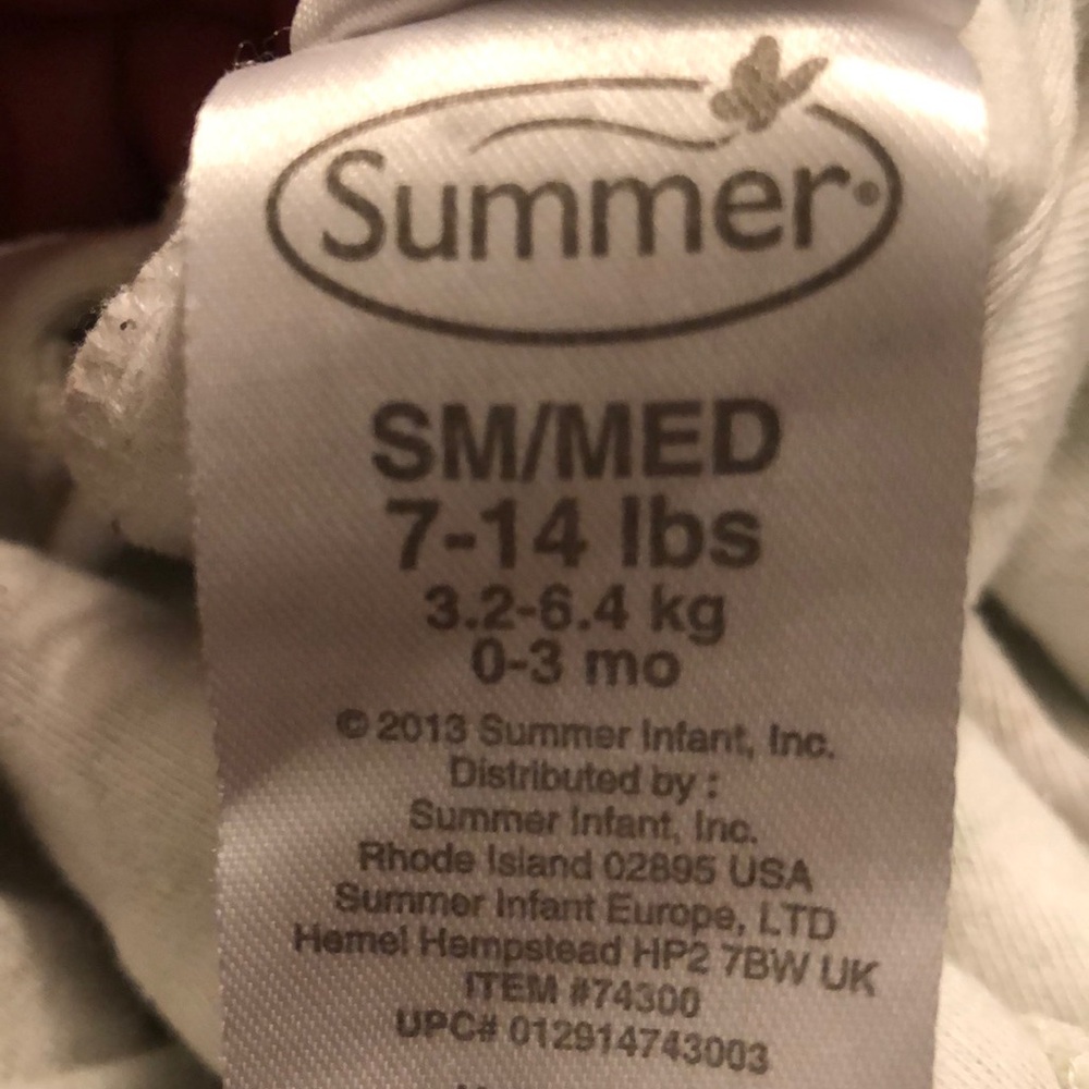 2 Summer swaddles